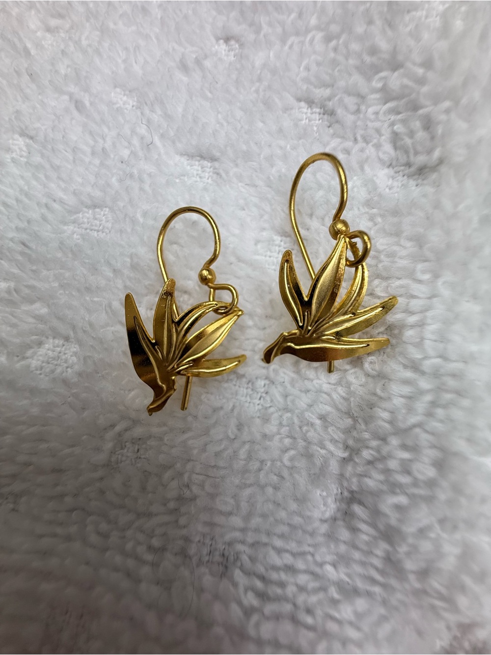 Gold Leaf Drop Earrings - GOLD DIPPED💯